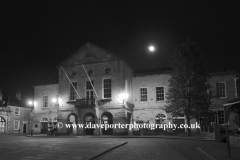 The Guildhall at night, Wells City