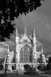 Summer view over Winchester Cathedral