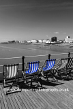 Deckchairs on the Victorian Pier, Worthing town