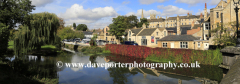 Autumn, river Welland, town of Stamford