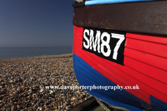 Fishing boats on the beach at Worthing