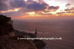 Dawn over the Cliffs and Beachy Head Lighthouse