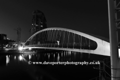 The Millennium Bridge, Media City, Salford Quays, Manchester, Lancashire, England, UK