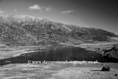 Glyder Fach reflected in Llyn Cwmffynon Snowdonia