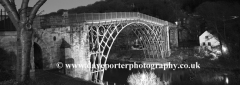 The bridge over the river Severn, Ironbridge town
