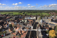 Warwick from the tower of St Marys Collegiate Church
