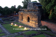 The ruins of the Jewry Wall, Leicester