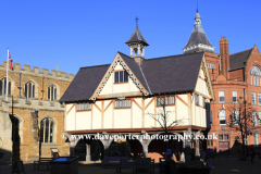 Guildhall and St Dionysius church Market Harborough
