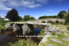 Ancient Stone Clapper Bridge, Postbridge village