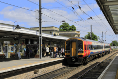 EMR 158 799 Ely station, Ely city, Cambridgeshire, England