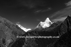 Snow Capped Ama Dablam mountain, Himalayas