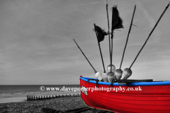 Fishing boat on the beach, Worthing, Sussex