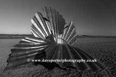 The Scallop shell sculpture, Aldeburgh, Suffolk