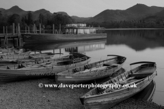 Dusk over the Boats Derwentwater, Keswick