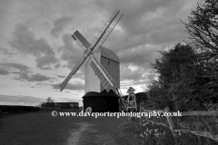 Jill Windmill, a post mill, Clayton village, Sussex