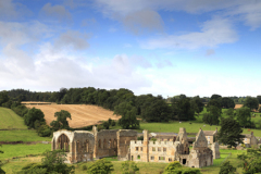 The ruins of Egglestone Abbey, near Barnard Castle