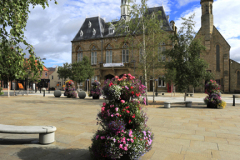 Town Hall and St Anne's church, Bishop Auckland