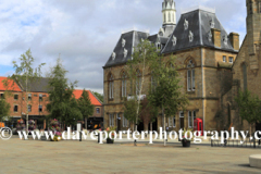 The Town Hall and St Anne's church, Bishop Auckland