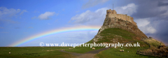 Rainbow and Storm Clouds, Lindisfarne Castle