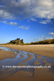 Sand paterns and Bamburgh Castle