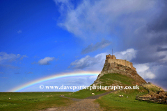 Rainbow and Storm Clouds, Lindisfarne Castle