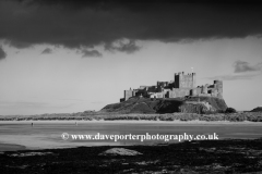 Rainbow and Storm over Bamburgh Castle