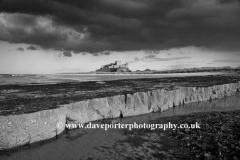 Rainbow and Storm over Bamburgh Castle