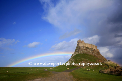 Rainbow and Storm Clouds, Lindisfarne Castle