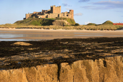 Rainbow and Storm over Bamburgh Castle