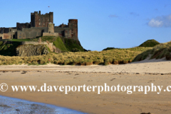 Sand paterns and Bamburgh Castle