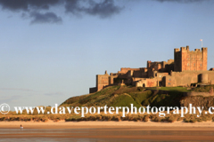 Sand paterns and Bamburgh Castle