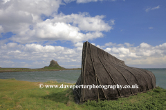 Upturned Herring Boats at Lindisfarne