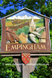 The village sign Empingham village
