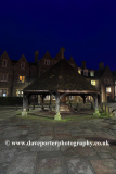 The Wooden Buttercross at night, Oakham