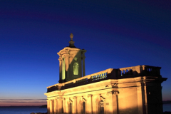 Normanton church at night, Rutland Water