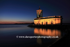 Normanton church at night, Rutland Water