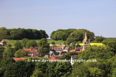 Summer view over Empingham village