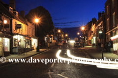 Lymington town streets at night; New Forest