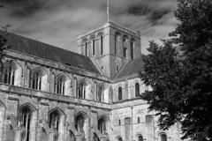Summer view over Winchester Cathedral