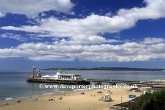 Summer view of Bournemouth pier