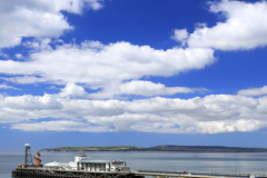 Summer view of Bournemouth pier