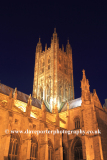 Dusk view of Canterbury Cathedral