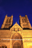 Lincoln cathedral at night