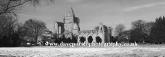 Winter snow; Crowland Abbey; Crowland