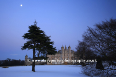 Winter Sunset, Burghley House