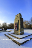 Winter, The War Memorial gardens; Bourne town