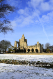 Winter snow; Crowland Abbey; Crowland