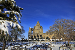 Winter view of Crowland Abbey, Crowland