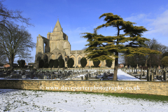 Winter view of Crowland Abbey, Crowland