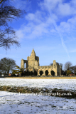 Winter snow; Crowland Abbey